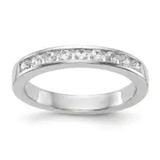 14k White Gold 5/8 Ct. Lab Grown Diamond VS/SI+ G+ Wedding Band Ring