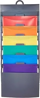 Amazon Basics Hanging 6 Pocket File Folders - Multicolor