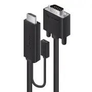 Alogic HDVG-MM-03 3m HDMI to VGA Cable with USB Power Support 5V 2A 1080p Plug-and-play