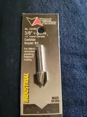 Vermont American Carbide Tipped V-Groove Router Bit 3/8" #22480
