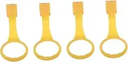 NOLITOY Nursery Cot Ring 4pcs Baby Pull Rings Multi-use for Playpen Crib Gym Easy to Install Toys Random Color