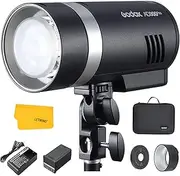 Godox AD300Pro AD300 Pro TTL Studio Flash 300Ws 2.4G HSS 1 / 8000s Outdoor Strobe with 2600mAh Lithium Battery, 320 Full Power Flashes Compatible for Nikon Canon Sony Fuji Olympus Panasonic Camera