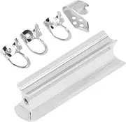 Guitar Slide Stainless Steel Ergonomic Design with Finger Picks for Lap Steel Hawaiian Electric Guitar Players