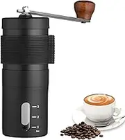 Manual Coffee Grinder | Stainless Steel Espresso Grinder | Portable Hand Coffee Mill | Espresso Bean Grinder | Manual Espresso Machine Compact and Portable Silicone, Ceramic for Home, Camping, Travel