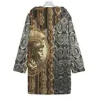 Roman Warrior Cotton Unisex Hooded Jacket Festival Cloak Gladiator Coat Gold