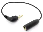 Movo MC4 3.5mm TRRS Female Microphone Adapter Cable to 3.5mm TRS Male