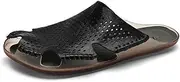 [HYDLONGR] Men's Women's Light Weight Cowhide Garden Sandals Beach Slippers Clogs Shoes