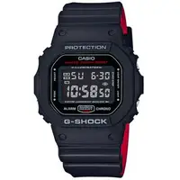 在飛比找森森購物網優惠-CASIO G-SHOCK 經典紅黑電子腕錶 DW-5600