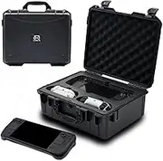 Carrying Bag Case for Steam Deck OLED/LCD, Hard Professional Waterproof Steam Deck Storage Case, Controllers, Small Docking Station& Other Accessories AC Charger Storage,Large Capacity