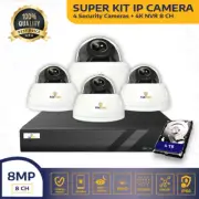 8CH NVR 4k with 2.8-12mm Varifocal Lens 8MP IP Bullet Security Camera