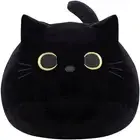 21.65" Black Cat Plush Toy Black Cat Pillow,Soft Plush Doll Cat Plushie Cat