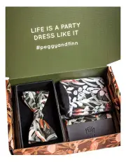 [Peggy and Finn] Protea Bow Tie Gift Set in Green