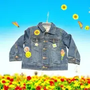 Carter’s Girls Customized Patchwork Denim Jacket 12M NWT