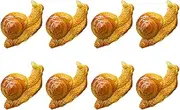 MUSISALY 8pcs Snail Shaped Adornments Mini Snail Ornaments for Decorative Landscape Home