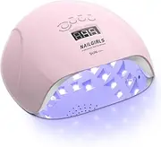 NAILGIRLS LED UV Lamp Nails, 150 W Nail Lamp, 4 Timers, Car Sensor, LCD Display, Nail Polish Dryer, Device, Removable Magnetic Plate, LED UV Dryer, Nail Lamp for Gel Nails, Fingers, Toenails