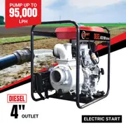 BBT 4" Diesel Trash Pump - 10HP Electric Start