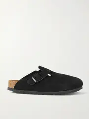 [Birkenstock] Birkenstock - Boston Suede Clogs - Black - IT40 IT 40 Black