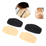 3 Pairs Bra Strap Pads Silicone Non Slip Shoulder Cushions Holder Skin Color ECA