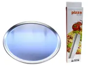 Al Dente Pizza Flat Pack - 2 x 300mm Pizza Plates And Rocking Pizza Cutter