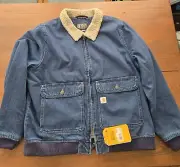 Women's Carhartt Denim Sherpa Lined Jacket XL