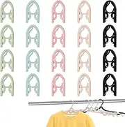 Portable Foldable Clothes Hanger, Foldable Clothes Hanger, Travel Clothes Hanger for Women, 20X, Clothes Hanger for Business, Foldable Clothes Airer, Space Saving Hanger, Clothes Airer for Travel