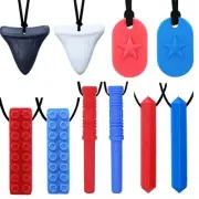 Collar Sensorial Masticable De Gnawrishing (paquete De 10) Para Niã±os Con Autis