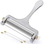 Heavy Duty Stainless Steel Cheese Slicers Premium Adjustable Thickness Cheese Slicer 2 Extra Wires