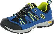 [Brütting] Bruetting Boys' Ohio Low Rise Hiking Shoes, Blue (Blue/Schwarz/Lemon Blue/Schwarz/Lemon), 3 UK