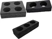 Alipis 3 Pcs Drink Coaster Coffee Mugs Drinks Beverages Foam Cup Tray Foam Coffee Cup Tray Cup Carrier Tray Foam Coffee Cup Holder Foam Cup Carrier Holder Foam Beverage Cup Tray re-usable