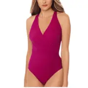 Miraclesuit One Piece Bathing Swim Suit Swimsuit Sold Pink 16 NWT Tummy Control