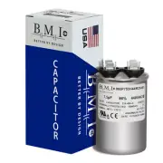 7.5 MFD x 440 ROUND USA Run Capacitor MARS 14107
