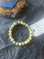 Yellow turquoise Crystal Bracelet Metaphysical