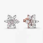 New Authentic Pandora Rose Sparkling Herbarium Cluster Stud Earrings 282407C01