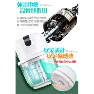 【WEPAY居家首選】電動食品攪拌機-PP款-250ml(料理機 電動攪拌機 攪肉機 食物調理機 切菜器 副食品)