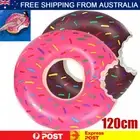 Giant Inflatable Donut Swimming Ring Pool Float Raft Adult Beach Lounge Bed NEW~