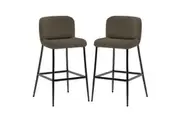 Bernie Boucle Bar Stool (Set of 2) - Green