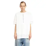 [ANDREA YA AQOV] Double Layer Serafino T-Shirt White