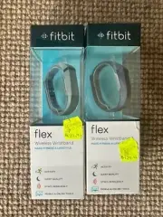 Fitbit Flex Wireless Wristband Black & Grey New in box selling as a pair