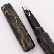 Abhimanyu Imperial Premium Ebonite Fountain Pen - Stone, Sheaffer Nibs (New)