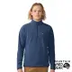 【Mountain Hardwear】Microchill 1/4 Zip Pullover 保暖刷毛立領半拉長袖排汗衣 男款 海軍藍 #2048261