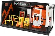 1:24 Scale Garage Display Model for Motorcycle and Car Collection, and Charging Station