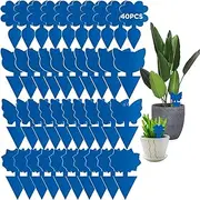 40 PCS Sticky Traps, GeeRic Sticky Fruit Fly and Plant Gnat Bug Traps for Indoor/Outdoor Use, Dual-Sided Blue Sticky Traps Insect Catcher for White Flies, Mosquitos, Fungus Gnats, Flying Insects
