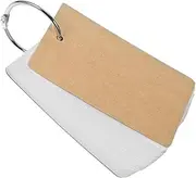 1Set DIY Blank Note Cards with Rings of Flashcards for Vocabulary Messages and Creative Projects for Students and Crafting