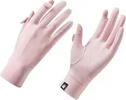 [LERTREE] Anti-Slip Sun Protection Gloves Women Full Finger Touch Screen Driving Cycling Gloves Cooling Sunblock Gloves for Sprot Golf