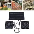 Waterproof Solar Fan Kit 12V 10W Dual Exhaust for Reliable Ventilation