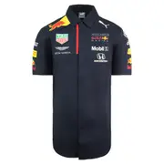 Puma Aston Martin Red Bull Racing Team F1 Short Sleeve Mens Shirt 762883 01 Blue S
