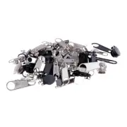 84Pcs Replacement zipper repair kit easy pull metal zipper heads install DDYXsn