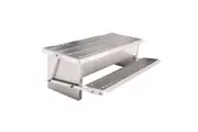 8L Automatic Chook Chicken Feeder Poultry Auto Treadle Aluminium Metal Coop