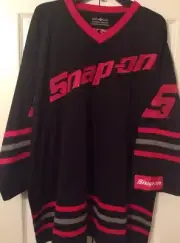 Snap On Tools Hockey Jersey Black 100% Poleyster Rare LIMITED Medium