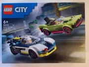 LEGO City Police Car and Muscle Car Chase 60415 Toy Building Kit 213 pcs